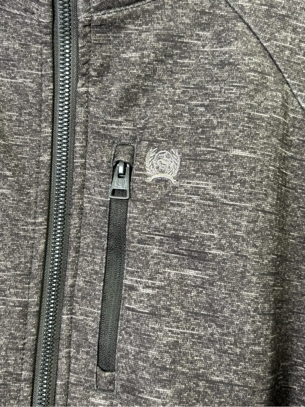Cinch Ladies Bonded Gray Heather Soft Shell Full Zip Jacket